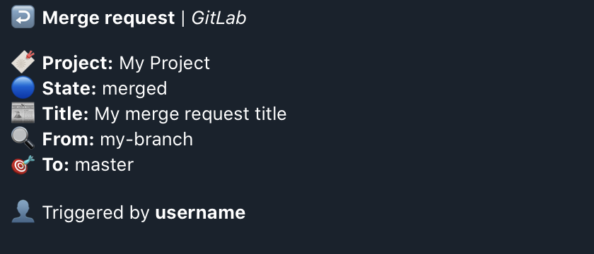GitLab Notify Merge Request